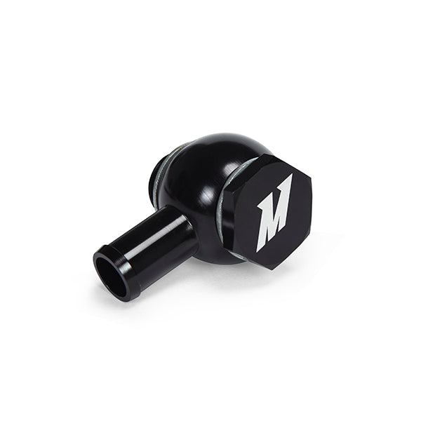 Mishimoto M20 x 5/8 Straight Black Banjo Fitting w/ Bolt - MMBB-STBK by Mishimoto - detail view