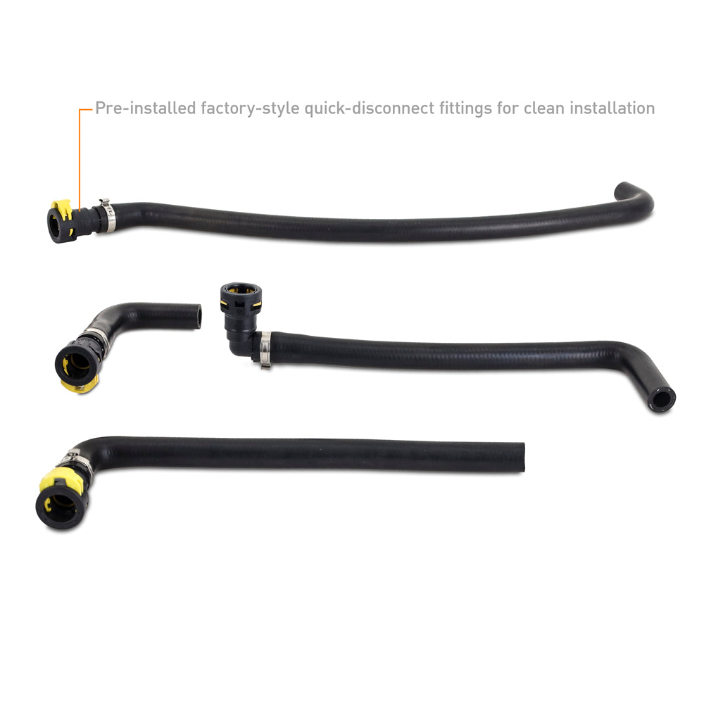 Mishimoto 2023+ Ford Bronco 2.7L Baffled Oil Catch Can System - MMBCC-BR27-23S for 2021-2026 Ford Bronco - installed view
