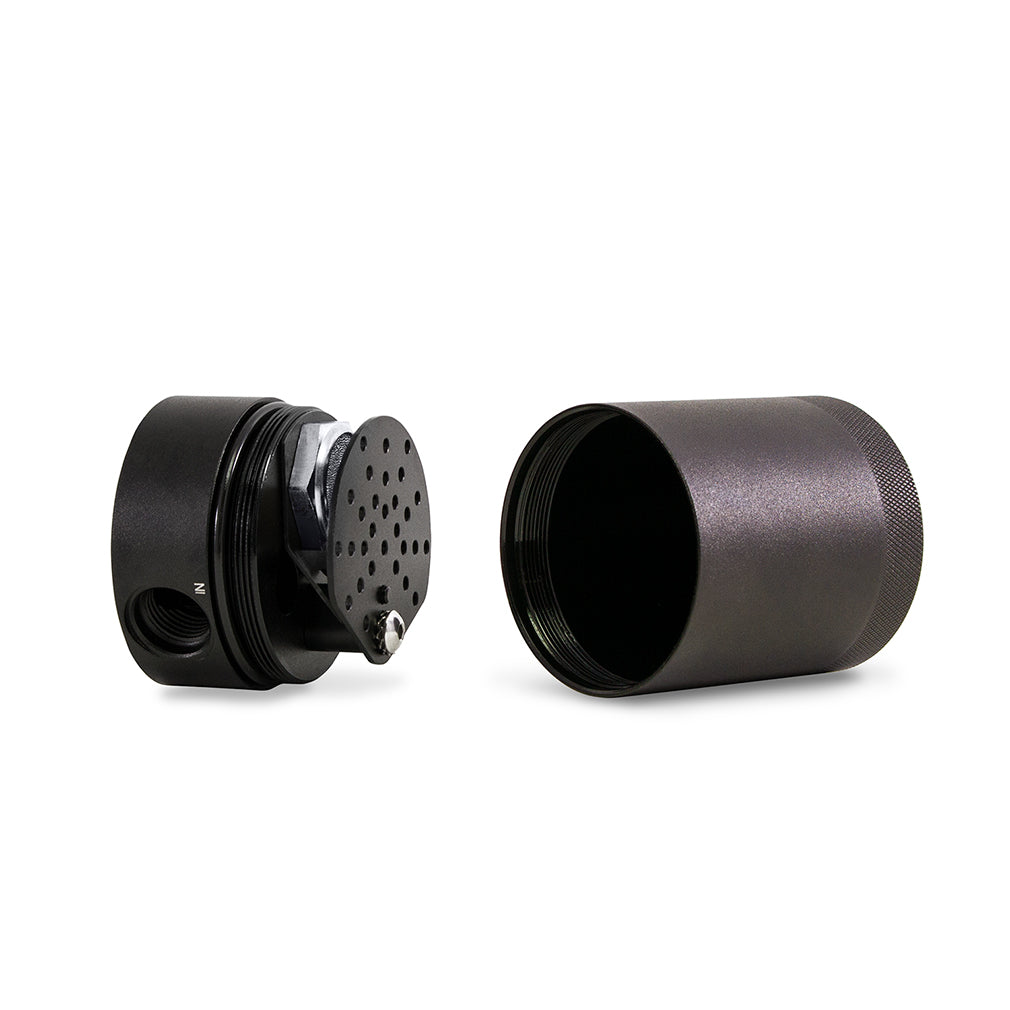 Mishimoto 2023+ Ford Bronco 2.7L Baffled Oil Catch Can System - MMBCC-BR27-23S for 2021-2026 Ford Bronco - detail view