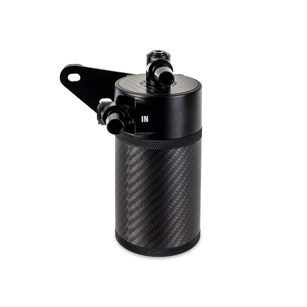 Mishimoto 2020+ Chevrolet Corvette C8 Baffled Oil Catch Can Kit (PCV Side) - Carbon Fiber - MMBCC-C8-20PCF for 2020-2026 Chev