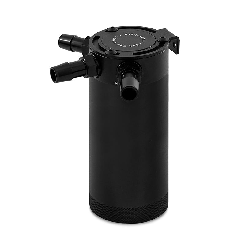 Mishimoto Compact Baffled Oil Catch Can - 3-Port - MMBCC-CBTHR-XLBK by Mishimoto - detail view