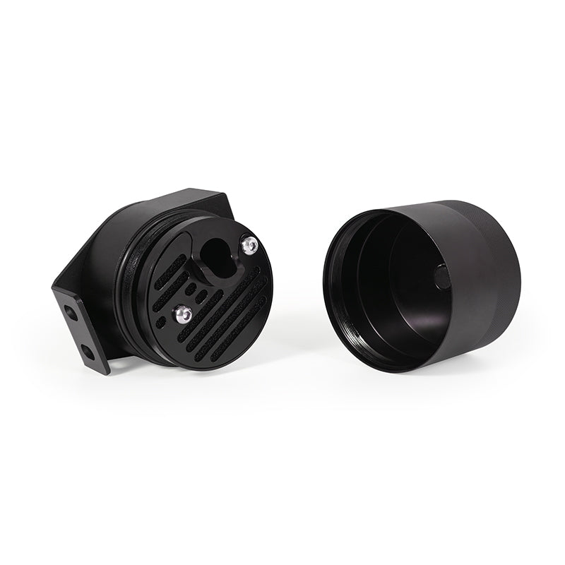 Mishimoto 2008-2010 Powerstroke Baffled Oil Catch Can Kit - MMBCC-F2D-08BE for 2008-2010 Ford F 250 - installed view