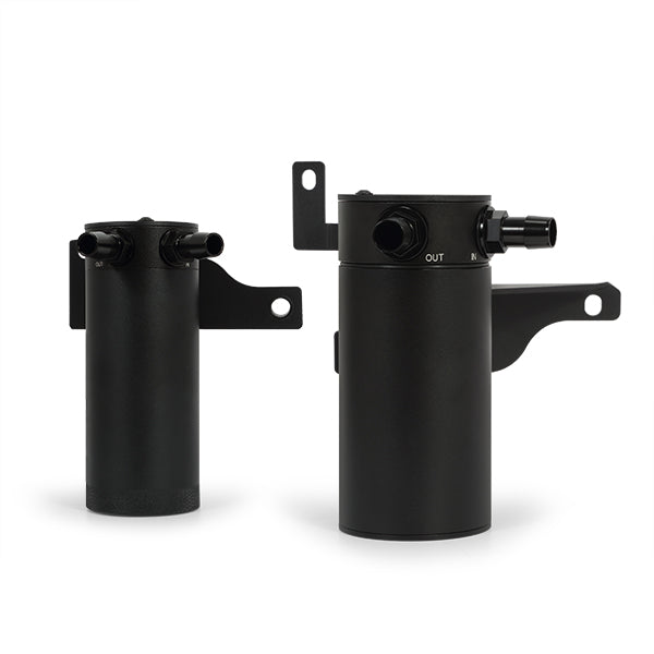Mishimoto 11-14 Ford F-150 EcoBoost 3.5L Baffled Oil Catch Can Kit - Black - MMBCC-F35T-11SBE for 2011-2014 Ford F 150 - side