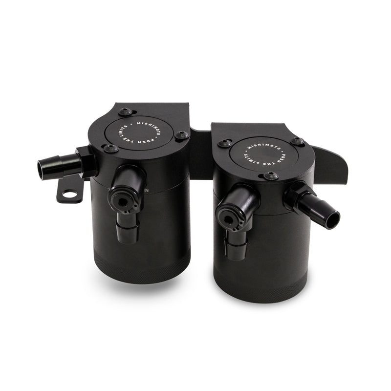 Mishimoto 07-13 Infiniti G37 Baffled Oil Catch Can Kit - MMBCC-G37-08PBE for 2008-2013 INFINITI G - installed view