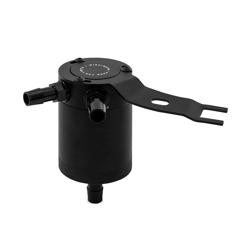 Mishimoto 2016+ Mazda Miata Baffled Oil Catch Can Kit - Black - MMBCC-MIA-16PBE for 2016-2025 Mazda MX 5 Miata - detail view