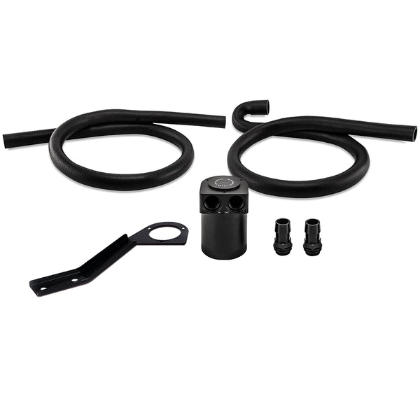 Mishimoto 07-10 BMW N54 Baffled Oil Catch Can Kit - Black (CCV Side) - MMBCC-N54-06CBE2