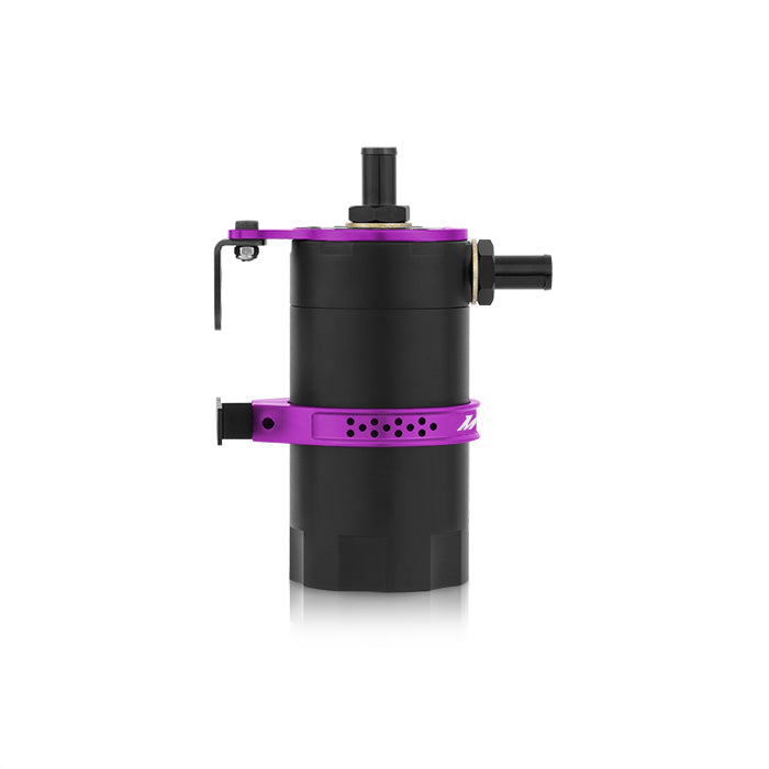 Mishimoto Universal Baffled Oil Catch Can - Purple - MMBCC-UNI-PR by Mishimoto - detail view