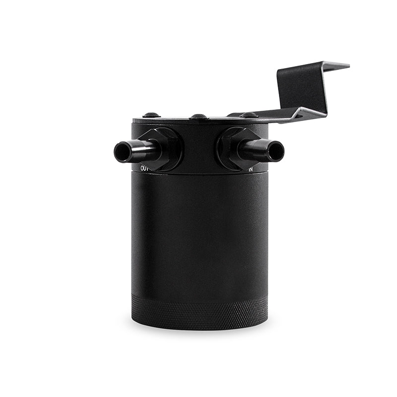 Mishimoto 15-16 Subaru WRX PVC Side Baffled Oil Catch Can - Black - MMBCC-WRX-15PBE for 2015-2021 Subaru WRX - installed view