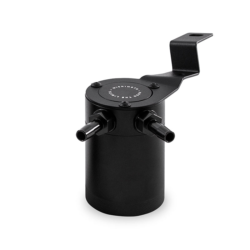 Mishimoto 15-16 Subaru WRX PVC Side Baffled Oil Catch Can - Black - MMBCC-WRX-15PBE for 2015-2021 Subaru WRX - close-up