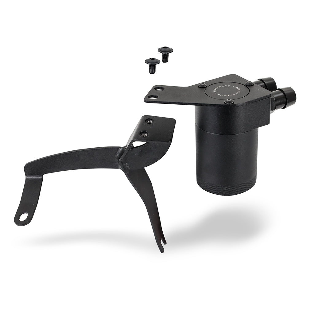 Mishimoto 2022+ Subaru WRX Baffled Oil Catch Can PCV Side - MMBCC-WRX-22P for 2022-2025 Subaru WRX - angle view