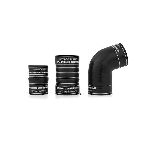 Mishimoto 06-10 Chevy 6.6L Duramax Boot Kit - MMBK-DMAX-06BK for 2006-2010 Chevrolet Silverado 2500 - installed view