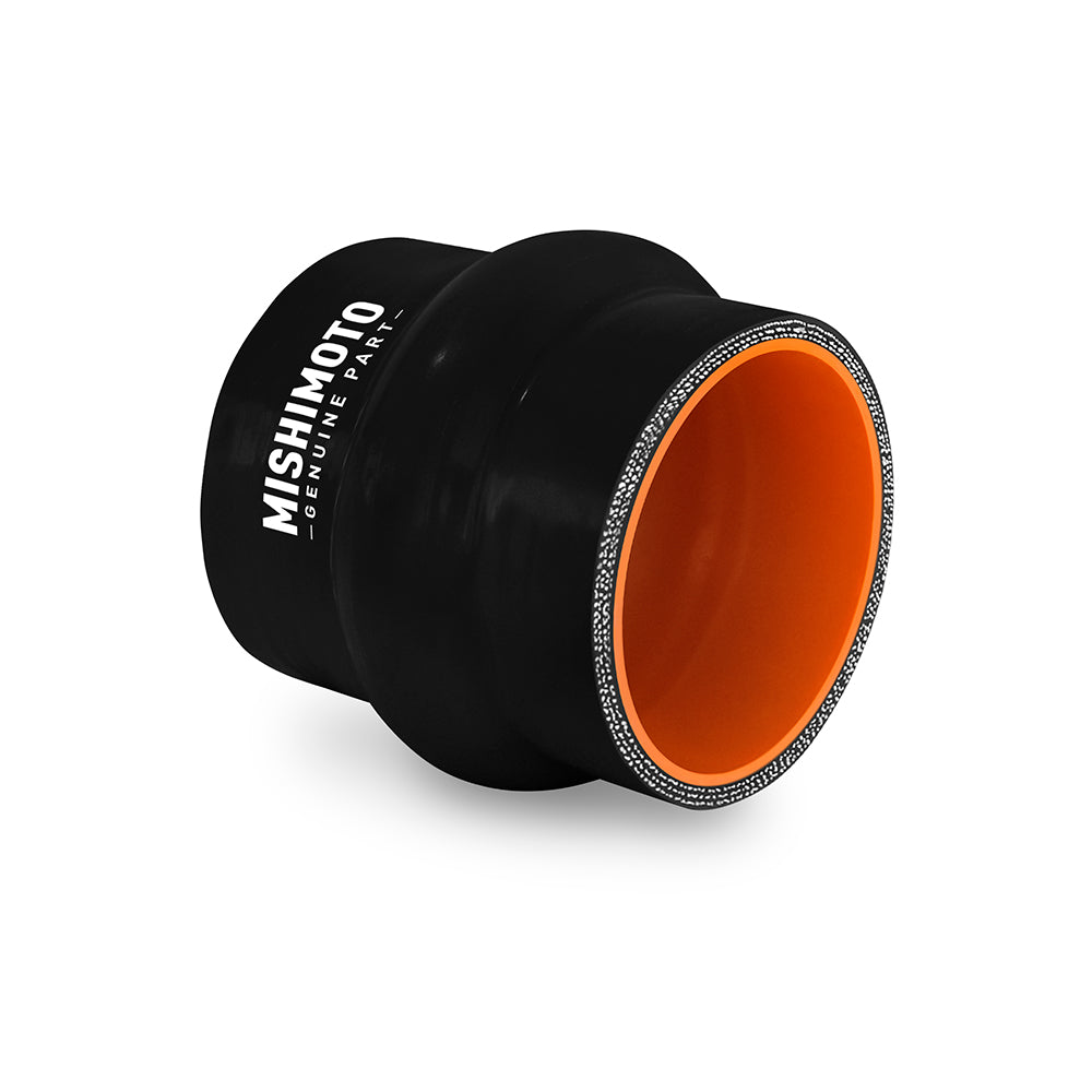 Mishimoto 2.75in. Hump Hose Silicone Coupler - Black - MMCP-2.75HPBK by Mishimoto - angle view