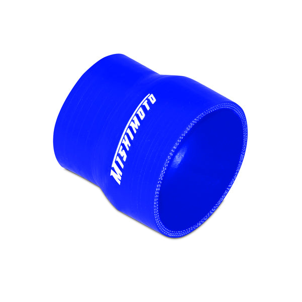 Mishimoto 2.5 to 3.0 Inch Blue Transition Coupler - MMCP-2530BL by Mishimoto - angle view