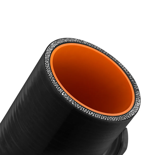 Mishimoto 2.5in Black Silicone Coupler w/ 1/8in NPT Bung - MMCP-25NPTBK by Mishimoto - installed view