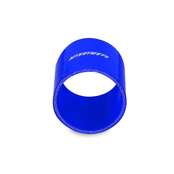 Mishimoto 2.5 Inch Blue Straight Coupler - MMCP-25SBL by Mishimoto - angle view