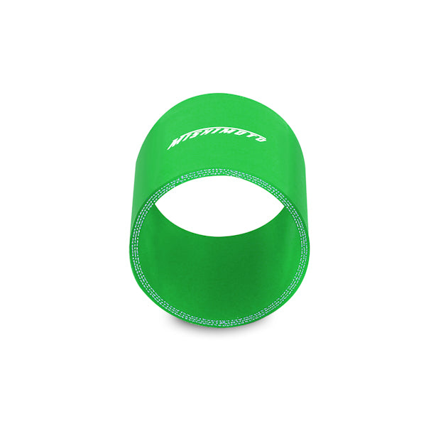 Mishimoto 2.5in. Straight Coupler Green - MMCP-25SGN by Mishimoto - angle view