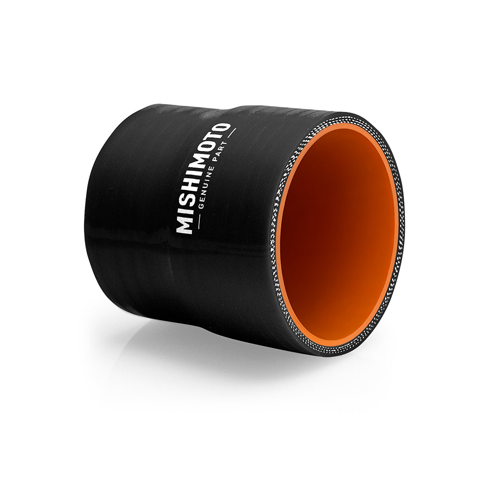 Mishimoto 3in. to 3.5in. Silicone Transition Coupler - Black - MMCP-3035BK by Mishimoto - angle view