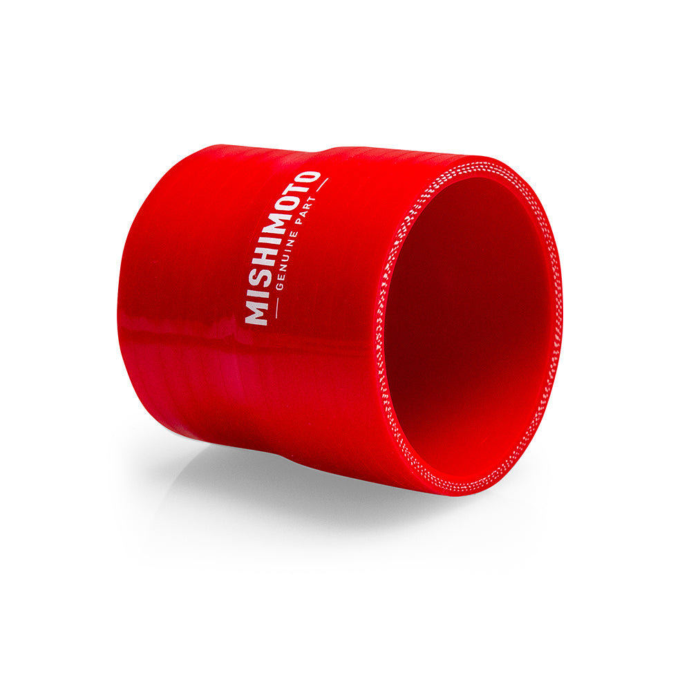 Mishimoto 3in. to 3.5in. Silicone Transition Coupler - Red - MMCP-3035RD by Mishimoto - angle view