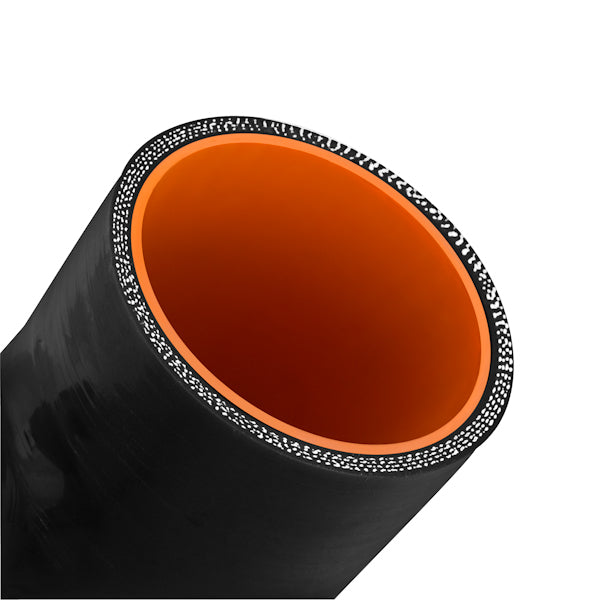 Mishimoto 3.0in Black Silicone Coupler w/ 1/8in NPT Bung - MMCP-30NPTBK by Mishimoto - installed view