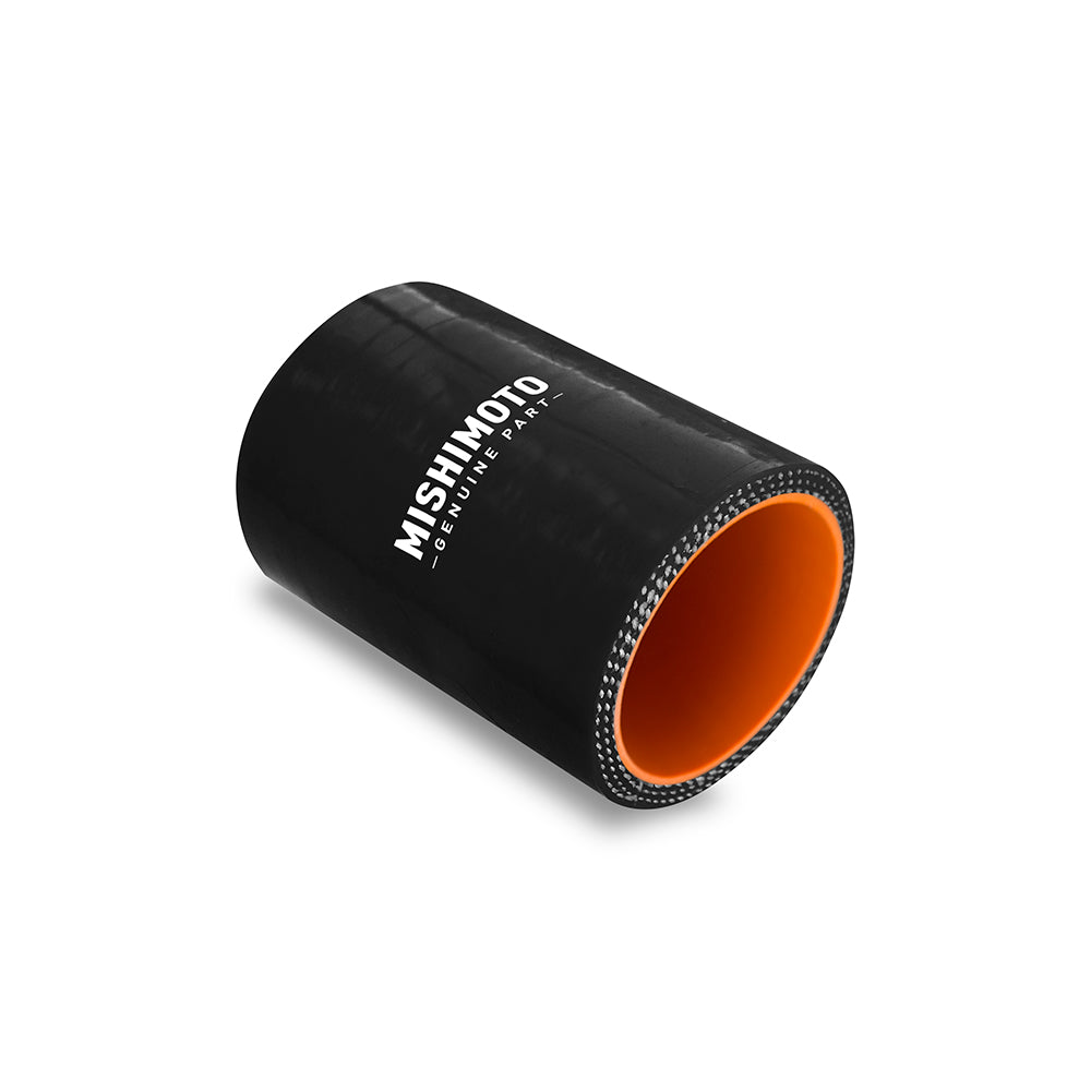 Mishimoto 3.5 Inch Straight Coupler -  Black - MMCP-35SBK by Mishimoto - angle view