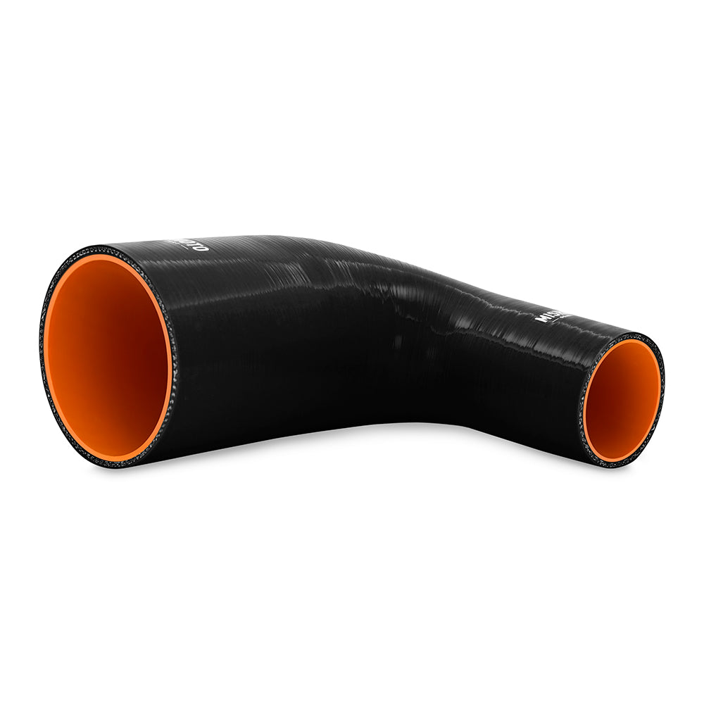 Mishimoto Silicone Reducer Coupler 90 Degree 2.5in to 4in - Black - MMCP-R90-2540BK by Mishimoto - detail view