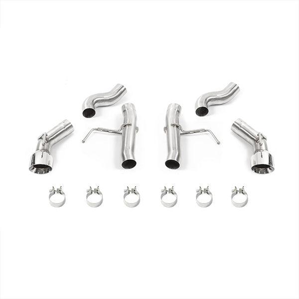 Mishimoto 2016+ Chevrolet Camaro SS Dual-Tip Race Axle-Back Exhaust w/ Polished Tips - MMEXH-CAM8-16ADTRP