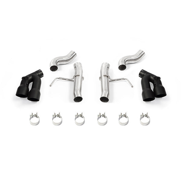 Mishimoto 2016+ Chevrolet Camaro SS Quad-Tip Race Axle-Back Exhaust w/ Black Tips - MMEXH-CAM8-16AQTRBK