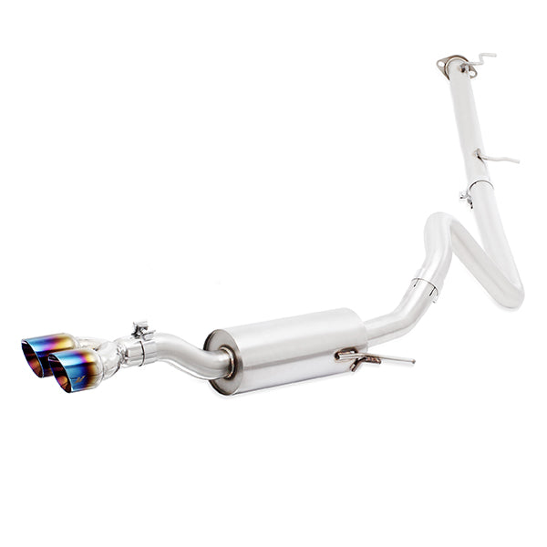 Mishimoto 14-18 Ford Fiesta ST 1.6L 2.5in Stainless Steel Cat-Back Exhaust w/ Burnt Ti Tips - MMEXH-FIST-14BT for 2014-2019 F