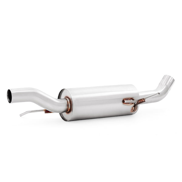 Mishimoto 14-18 Ford Fiesta ST 1.6L 2.5in Stainless Steel Resonated Cat-Back Exhaust w/ Burnt Ti - MMEXH-FIST-14RBT for 2014-