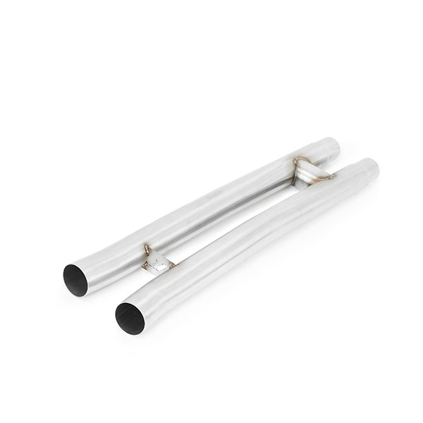 Mishimoto 2015+ Ford Mustang GT H Pipe - MMEXH-MUS8-15HP for 2015-2026 Ford Mustang - angle view