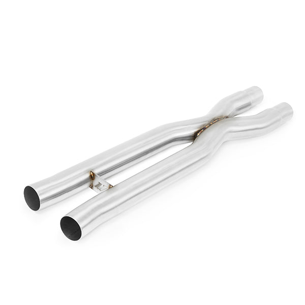 Mishimoto 2015+ Ford Mustang GT X Pipe - MMEXH-MUS8-15XP for 2015-2026 Ford Mustang - installed view