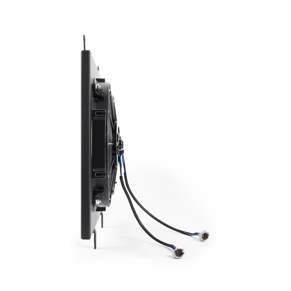 Mishimoto 03-06 Nissan 350Z Aluminum Fan Shroud Black - MMFS-350Z-03BK for 2003-2006 Nissan 350Z - detail view