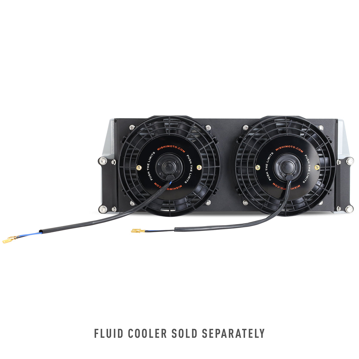 Mishimoto Universal 17in. Heavy-Duty Oil Cooler Fan Shroud - Micro Wrinkle Black - MMFS-HDOC-17 by Mishimoto - side view