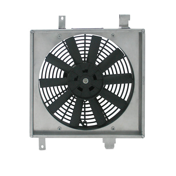 Mishimoto 90-93 Acura Integra Aluminum Fan Shroud Kit - MMFS-INT-90 for 1990-1993 Acura Integra - angle view