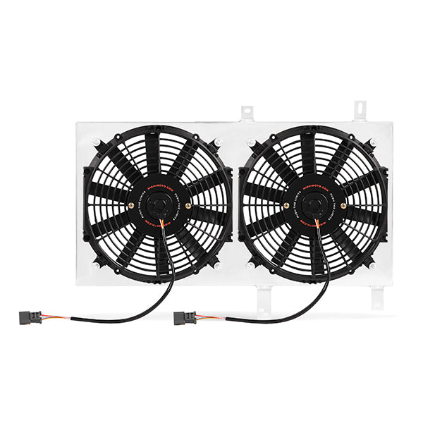 Mishimoto 94-01 Acura Integra Aluminum Fan Shroud Kit - MMFS-INT-94 for 1994-2001 Acura Integra - angle view