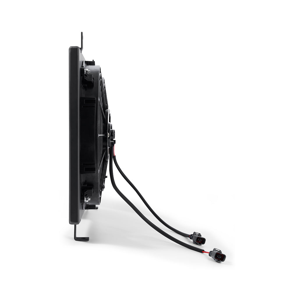 Mishimoto 02-06 Acura RSX Aluminum Fan Shroud Black - MMFS-RSX-02BK for 2002-2006 Acura RSX - detail view