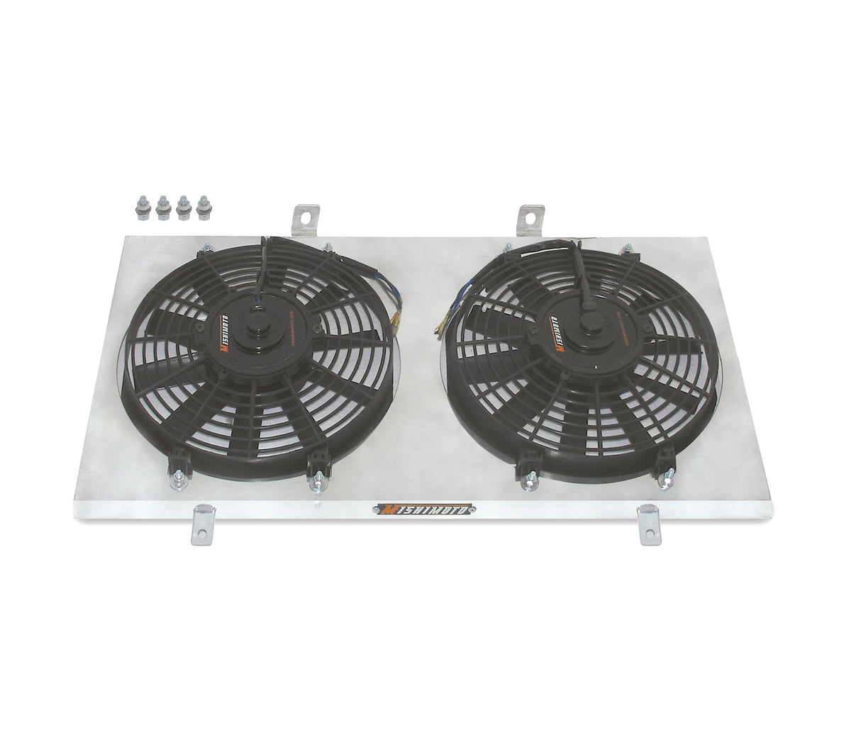 Mishimoto 89-94 Nissan 240sx S13 SR20DET Aluminum Fan Shroud Kit - MMFS-S13-89SR for 1989-1994 Nissan 240SX - angle view