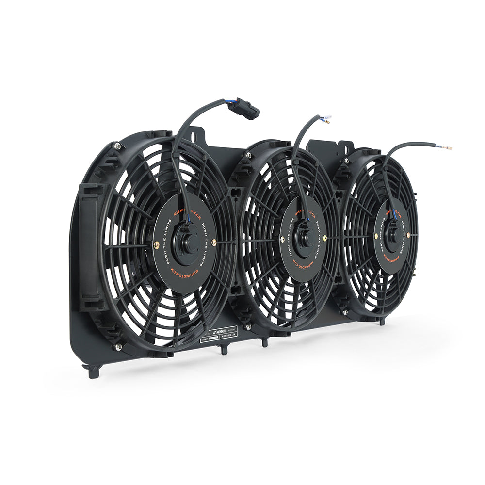 Mishimoto 89-01 Jeep Cherokee XJ 4.0L Performance Aluminum Fan Shroud w/ Controller - Black - MMFS-XJ-89KBK for 1984-2001 Jee