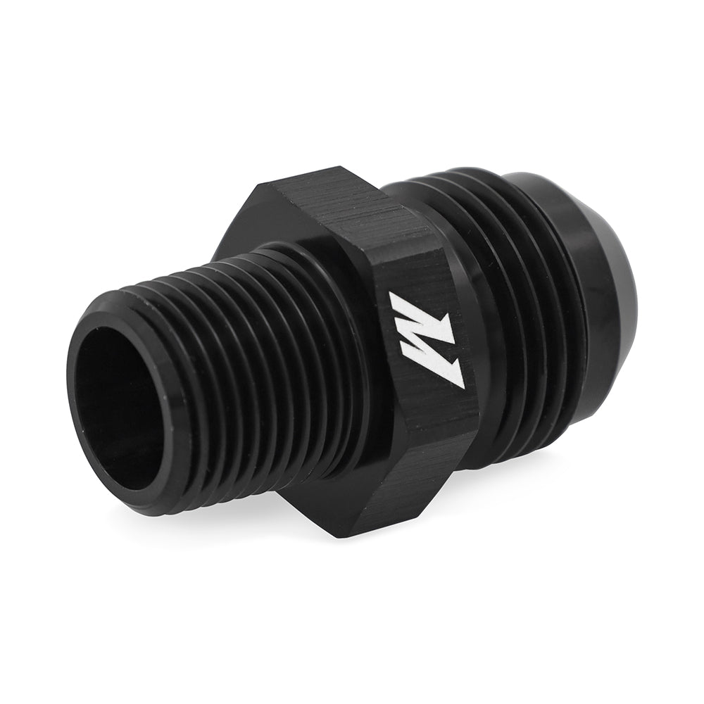 Mishimoto Aluminum -8AN to 1/4 NPT Fitting - Black - MMFT-ADA-0814 by Mishimoto - angle view