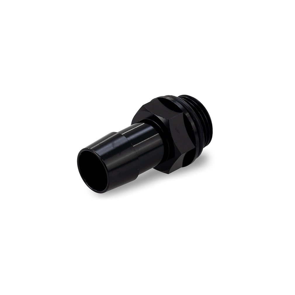 Mishimoto 2pcs. M20x1.5 5/8in Aluminum Catch Can Fittings - Black - MMFT-M20-58BK by Mishimoto - angle view
