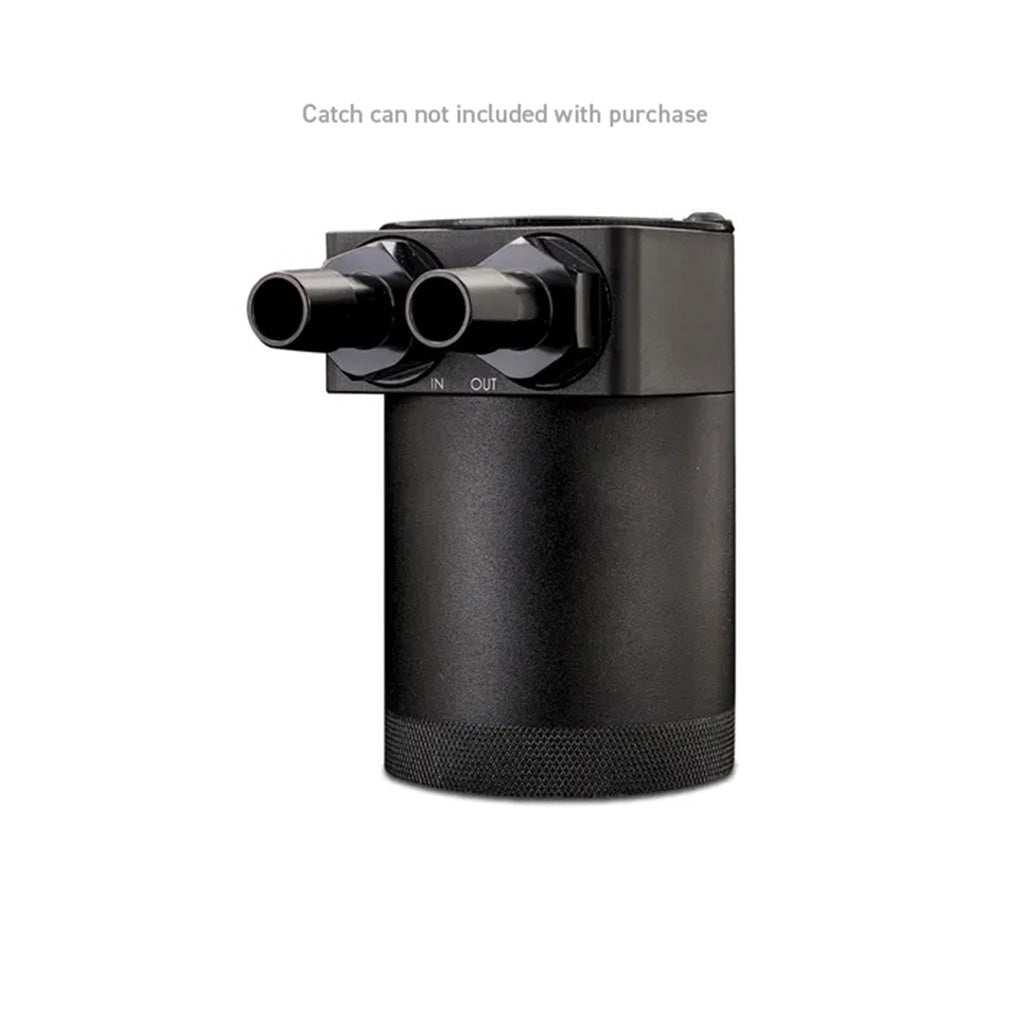 Mishimoto 2pcs. M20x1.5 5/8in Aluminum Catch Can Fittings - Black - MMFT-M20-58BK by Mishimoto - installed view