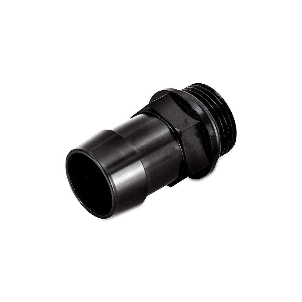 Mishimoto 1pc M27x2.0 1in Aluminum Catch Can Fitting Black - MMFT-M27-1BK by Mishimoto - angle view