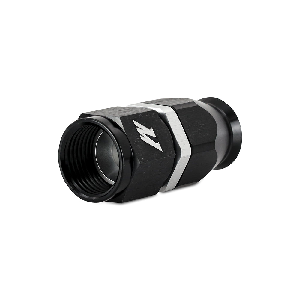 Mishimoto Aluminum PTFE -6AN Straight Fitting Black - MMFT-SW-06P-ST by Mishimoto - angle view