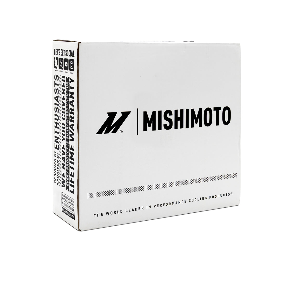 Mishimoto Universal Heat Exchanger Kit - With Integrated 1 x 12in Brushless Fan - MMHE-UNI-BRLS-K by Mishimoto - detail view