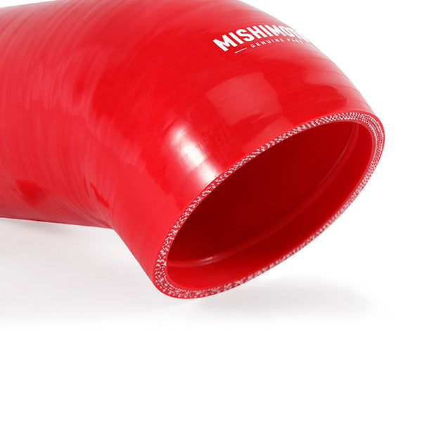 Mishimoto BMW E90/E92 w/ N52 Engine Red Silicone Intake Boot - MMHOSE-E90-06IHRD for 2006-2013 BMW 3 Series - detail view