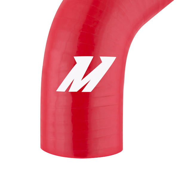 Mishimoto Mitsubishi EVO 6 Red Silicone Hose Kit - MMHOSE-EVO-6RD for 2016-2021 Chevrolet Camaro - installed view