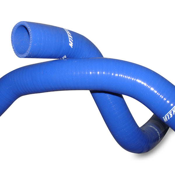 Mishimoto Mitsubishi EVO 8 Blue Silicone Hose Kit - MMHOSE-EVO-8BL for 2016-2020 Chevrolet Camaro - angle view