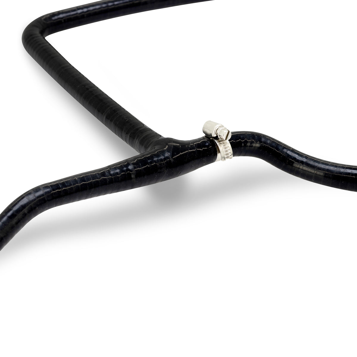 Mishimoto 11-14 Ford 6.7L Powerstroke Coolant Overflow Hose - MMHOSE-F2D-11OV for 2011-2014 Ford F 250 - angle view