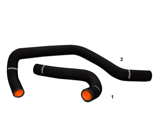 Mishimoto 94-01 Acura Integra Black Silicone Hose Kit - MMHOSE-INT-94BK for 1994-2001 Acura Integra - detail view