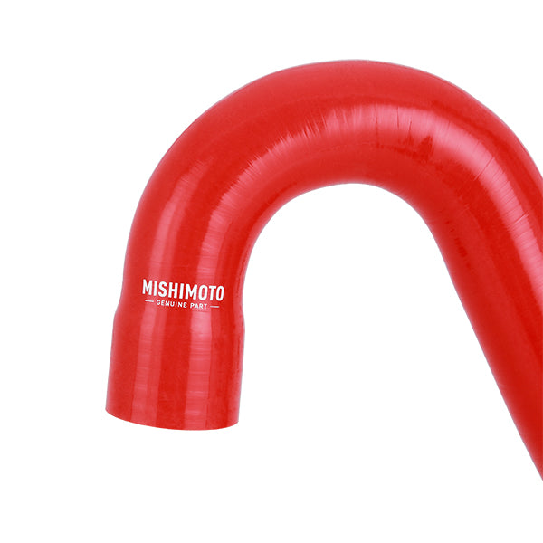 Mishimoto 2015+ Ford Mustang GT Silicone Lower Radiator Hose - Red - MMHOSE-MUS8-15LRD for 2015-2023 Ford Mustang - angle vie